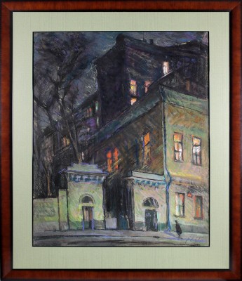 Куманьков Евгений Иванович. В окнах зажигается свет (ул. Знаменка) 